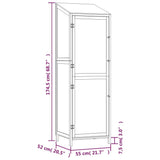 Capanno da Giardino 55x52x174,5 cm in Legno Massello di Abete