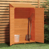 Capanno da Giardino Marrone 102x52x174,5cm Legno Massello Abete