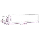 Cassettoni da Letto 4 pz in Legno Massello di Pino Bianco
