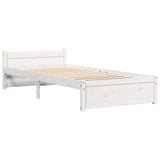 Giroletto Bianco in Legno Massello 90x200 cm