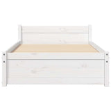 Giroletto Bianco in Legno Massello 90x200 cm