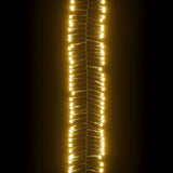 Stringa di Luci LED con 400 Luci LED Bianco Caldo 7,4 m in PVC