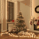 Gruppo Stringa LED con 3000 Luci LED Bianco Caldo 23 m PVC