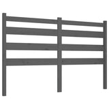 Testiera per Letto Grigia 146x4x100cm in Legno Massello di Pino