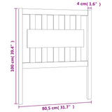 Testiera per Letto ambra 80,5x4x100cm in Legno Massello di Pino