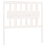 Testiera per Letto Bianca 95,5x4x100 cm Legno Massello di Pino