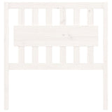 Testiera per Letto Bianca 95,5x4x100 cm Legno Massello di Pino