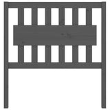 Testiera per Letto Grigia 95,5x4x100 cm Legno Massello di Pino