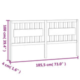 Testiera per Letto ambra 185,5x4x100 cm Legno Massello di Pino
