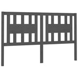 Testiera per Letto Grigia 206x4x100cm in Legno Massello di Pino