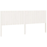 Testiera per Letto Bianca 205,5x4x100 cm Legno Massello di Pino