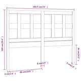 Testiera per Letto ambra 185,5x4x100 cm Legno Massello di Pino
