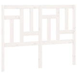 Testiera per Letto Bianca 145,5x4x100 cm Legno Massello di Pino