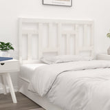 Testiera per Letto Bianca 145,5x4x100 cm Legno Massello di Pino