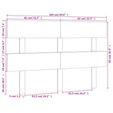 Testiera per Letto 164x3x81 cm in Legno Massello di Pino