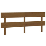 Testiera per Letto ambra 204x3x81 cm in Legno Massello di Pino
