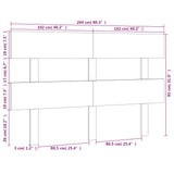 Testiera per Letto ambra 204x3x81 cm in Legno Massello di Pino