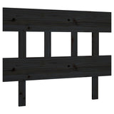 Testiera per Letto Nera 78,5x3x81 cm Legno Massello di Pino