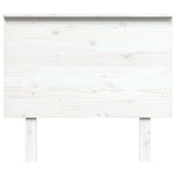 Testiera per Letto Bianca 94x6x82,5cm in Legno Massello di Pino