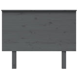 Testiera per Letto Grigia 104x6x82,5 cm Legno Massello di Pino