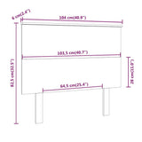 Testiera per Letto ambra 104x6x82,5cm in Legno Massello di Pino