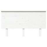 Testiera per Letto Bianca 144x6x82,5cm Legno Massello di Pino