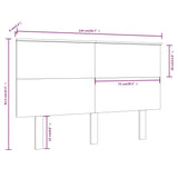 Testiera per Letto Bianca 144x6x82,5cm Legno Massello di Pino