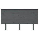 Testiera per Letto Grigia 144x6x82,5cm Legno Massello di Pino