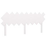 Testiera per Letto Bianca 178x3x80,5 cm Legno Massello di Pino