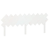Testiera per Letto Bianca 196x3x80,5 cm Legno Massello di Pino