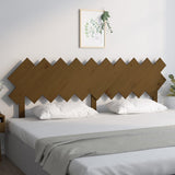 Testiera per Letto Ambra 196x3x80,5cm in Legno Massello di Pino