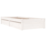 Giroletto Bianco con Cassetti 75x190 cm Small Single