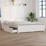 Giroletto con Cassetti Bianco 150x200 cm King Size