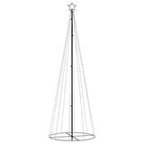 Albero di Natale a Cono Bianco Caldo 310 LED 100x300 cm