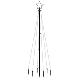 Albero di Natale con Puntale Bianco Freddo 108 LED 180 cm