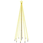 Albero di Natale con Puntale Bianco Caldo 310 LED 300 cm