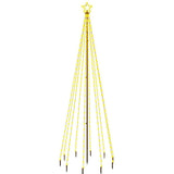 Albero di Natale con Puntale Bianco Caldo 310 LED 300 cm