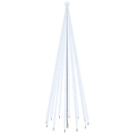 Albero di Natale con Puntale Bianco Freddo 732 LED 500 cm