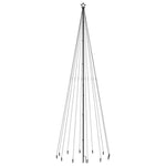 Albero di Natale con Puntale Bianco Freddo 732 LED 500 cm