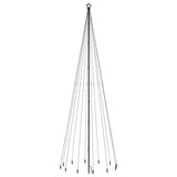 Albero di Natale con Puntale Bianco Freddo 732 LED 500 cm