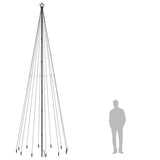 Albero di Natale con Puntale Bianco Freddo 732 LED 500 cm