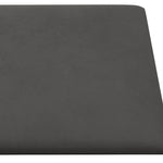 Pannelli Murali 12 pz Grigio Scuro 30x15 cm Velluto 0,54 m
