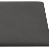 Pannelli Murali 12 pz Grigio Scuro 30x15 cm Velluto 0,54 m