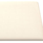 Pannelli Murali 12 pz Crema 30x15 cm Velluto 0,54 m