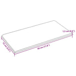 Pannelli Murali 12 pz Crema 30x15 cm Velluto 0,54 m