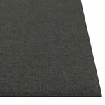 Pannelli Murali 12 pz Grigio Scuro 30x30 cm in Tessuto 1,08 m