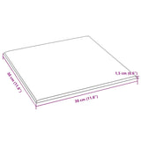 Pannelli Murali 12 pz Neri 30x30 cm in Tessuto 1,08 m
