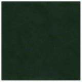 Pannelli Murali 12 pz Verde Scuro 60x15 cm Velluto 1,08 m