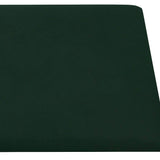 Pannelli Murali 12 pz Verde Scuro 60x15 cm Velluto 1,08 m
