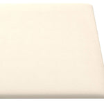 Pannelli Murali 12 pz Crema 30x30 cm Velluto 1,08 m